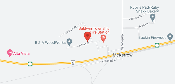 map of 32 Baldwin Street